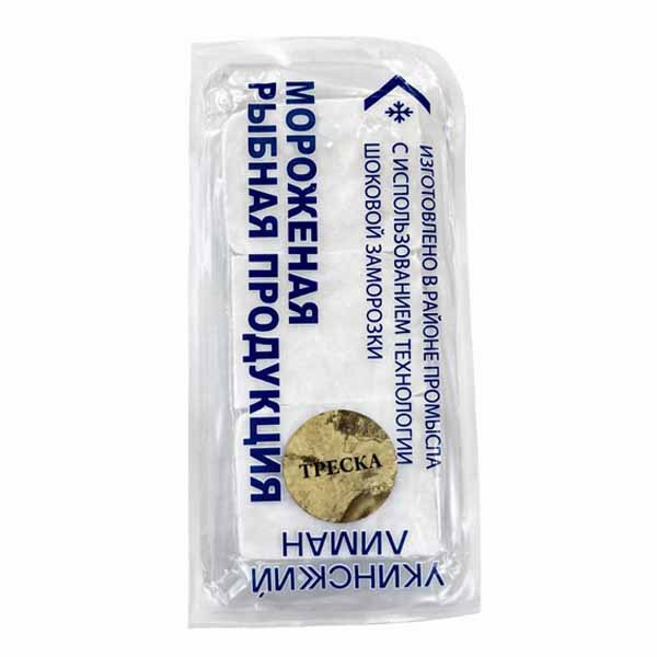 Филе трески без кожи  замороженное 325гр